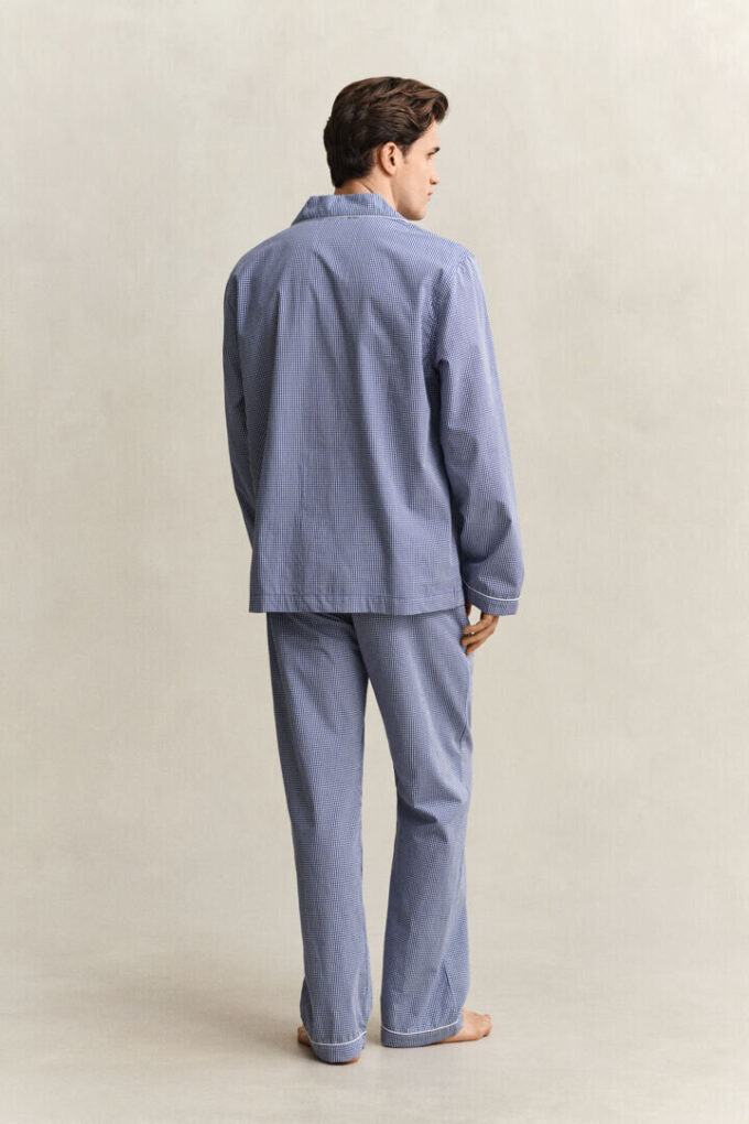 Gingham Poplin Pajama Set
