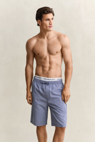 Gingham Poplin Pajama Shorts