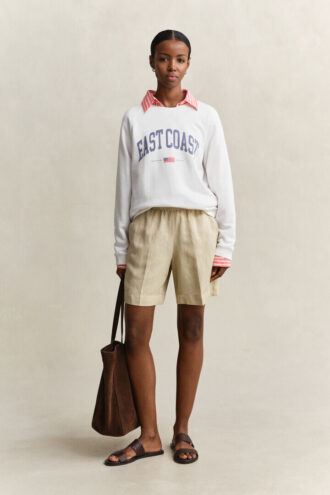 Graphic Print Crew Neck Sweatshirt