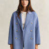 Handstitched Detail Pea Coat