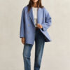 Handstitched Detail Pea Coat