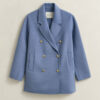 Handstitched Detail Pea Coat