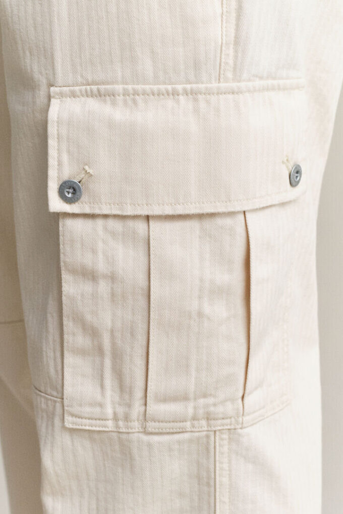 Herringbone Cargo Pants