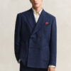 Indigo Seersucker Suit Jacket