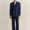 Indigo Seersucker Suit Jacket