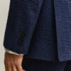 Indigo Seersucker Suit Jacket
