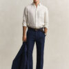 Indigo Seersucker Suit Pants