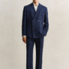 Indigo Seersucker Suit Pants