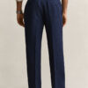 Indigo Seersucker Suit Pants