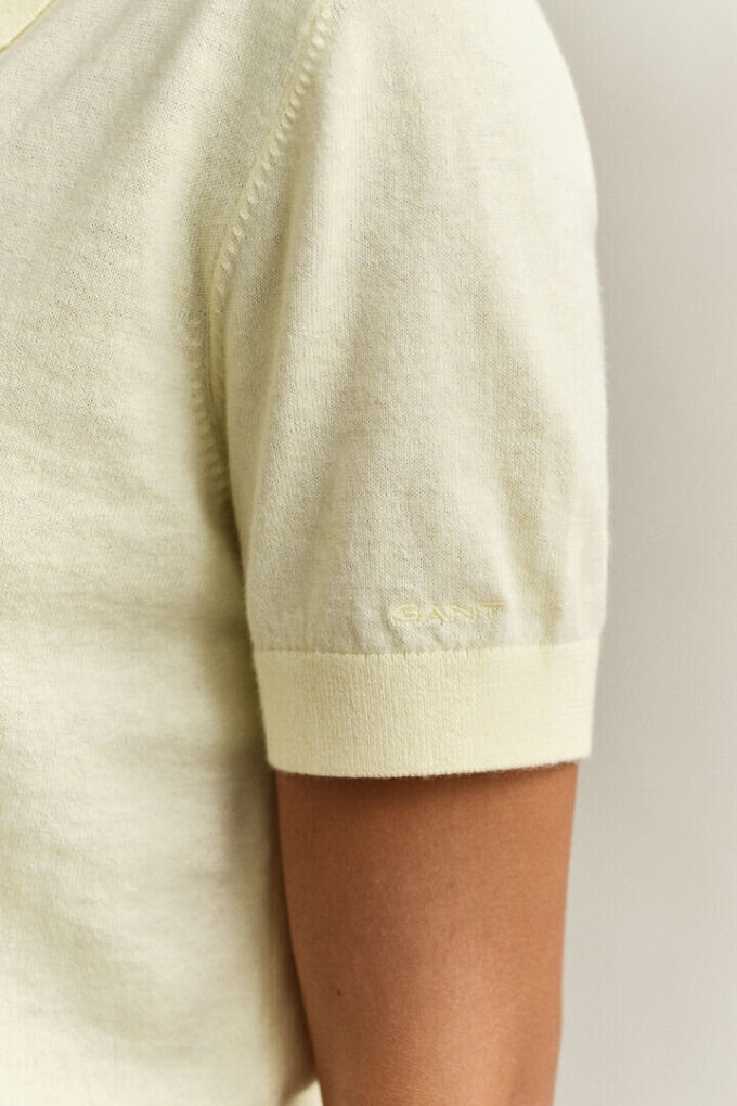 Knitted Short Sleeve Rugger