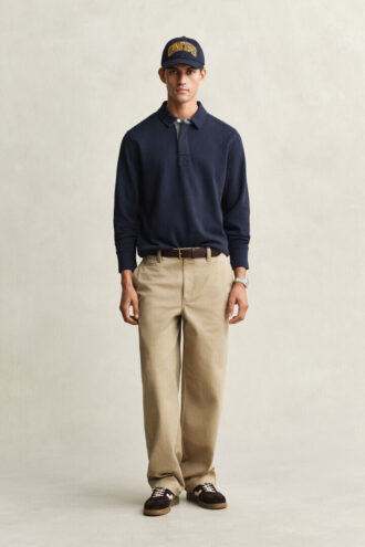 Light Sacker Rib Polo Sweatshirt