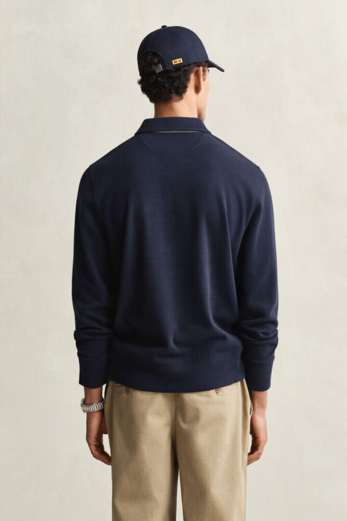 Light Sacker Rib Polo Sweatshirt