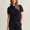 Lightweight Knit Short Sleeve Crew Neck Sweater