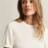 Lightweight Knit Short Sleeve Crew Neck Sweater