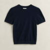 Lightweight Knit Short Sleeve Crew Neck Sweater