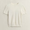 Lightweight Knit Short Sleeve Crew Neck Sweater