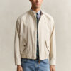 Linen Blend Harrington Jacket