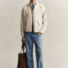 Linen Blend Harrington Jacket