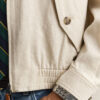 Linen Blend Harrington Jacket
