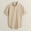 Linen Blend Short Sleeve Shirt