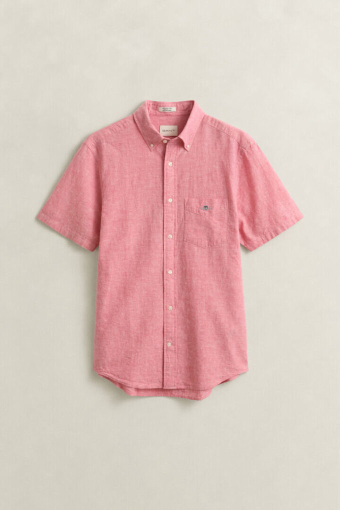 Linen Blend Short Sleeve Shirt