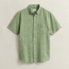 Linen Blend Short Sleeve Shirt