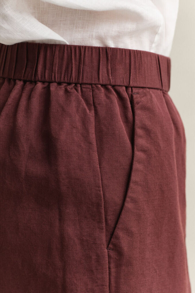 Linen Blend Shorts