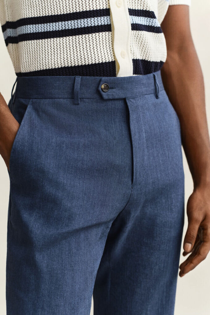 Linen Blend Suit Pants