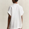 Linen Cap Sleeve Shirt