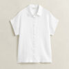Linen Cap Sleeve Shirt