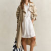 Linen Cap Sleeve Shirt Dress