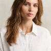 Linen Cap Sleeve Shirt Dress