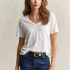 Linen V-Neck T-Shirt