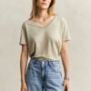 Linen V-Neck T-Shirt