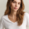 Linen V-Neck T-Shirt