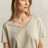 Linen V-Neck T-Shirt