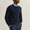 Mini Cable Knit Crew Neck Sweater