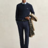 Mini Cable Knit Crew Neck Sweater