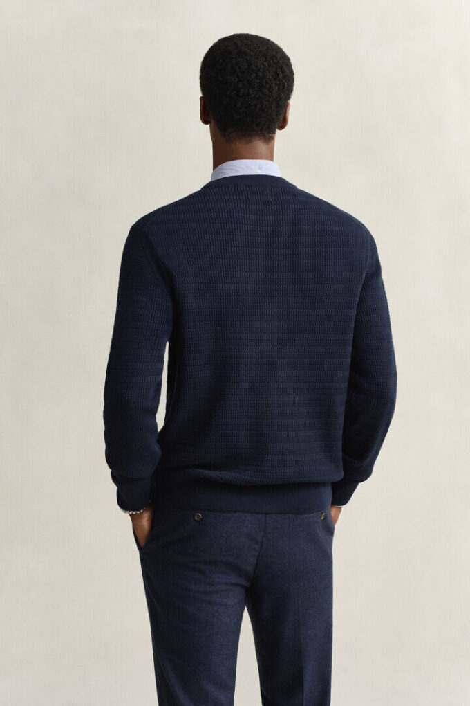 Mini Cable Knit Crew Neck Sweater