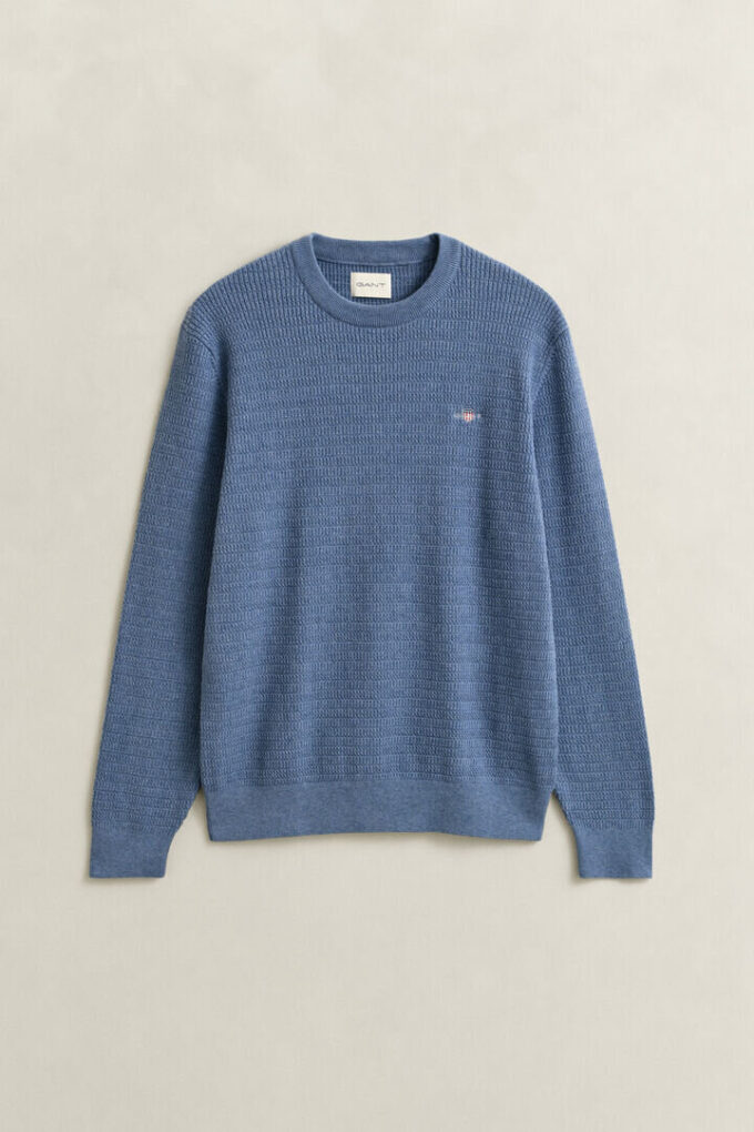 Mini Cable Knit Crew Neck Sweater