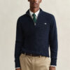 Mini Cable Knit Half-Zip Sweater
