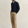 Mini Cable Knit Half-Zip Sweater