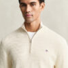Mini Cable Knit Half-Zip Sweater