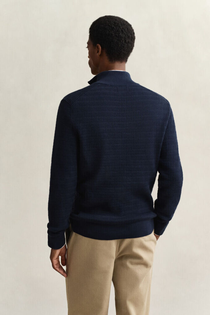 Mini Cable Knit Half-Zip Sweater