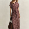 Monogram Cap Sleeve Dress