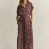 Monogram Cap Sleeve Dress