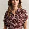 Monogram Cap Sleeve Dress