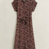 Monogram Cap Sleeve Dress