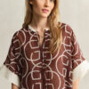 Monogram Cotton Silk Caftan