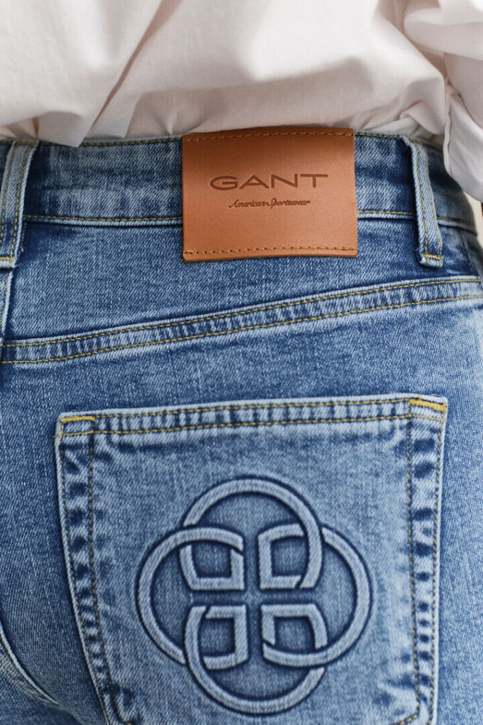 Monogram Flared Jeans